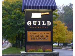 Custom Sign - 3D Sign for South Burlington's Guild and Company 