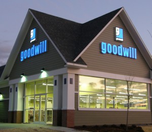 Lighted Sign for Store - Goodwill, South Burlington, Vermont