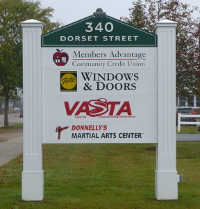 Commercial Directory Sign for 340 Dorset St