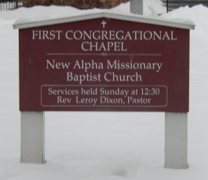 First Congregational Chapel Sign