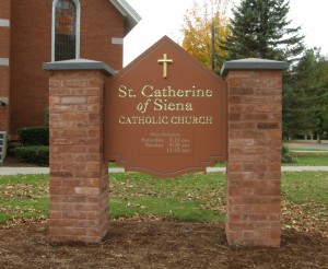 St. Catherine of Siena Catholic Church Sign